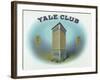 Yale Club Brand Cigar Box Label-Lantern Press-Framed Art Print