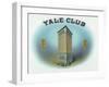Yale Club Brand Cigar Box Label-Lantern Press-Framed Art Print
