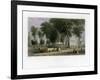 Yale College, New Haven, Connecticut, USA, 1838-J Sands-Framed Giclee Print