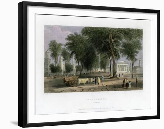 Yale College, New Haven, Connecticut, USA, 1838-J Sands-Framed Giclee Print