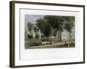 Yale College, New Haven, Connecticut, USA, 1838-J Sands-Framed Giclee Print
