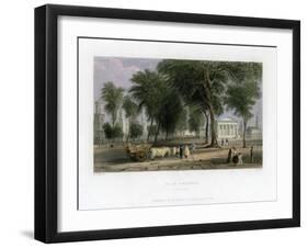 Yale College, New Haven, Connecticut, USA, 1838-J Sands-Framed Giclee Print