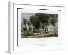 Yale College, New Haven, Connecticut, USA, 1838-J Sands-Framed Giclee Print