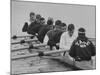 Yale Crew Rowing During Training-null-Mounted Photographic Print