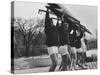 Yale Crew Rowing During Training-null-Stretched Canvas