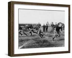 Yale Footbal Practice Photograph - New Haven, CT-Lantern Press-Framed Art Print