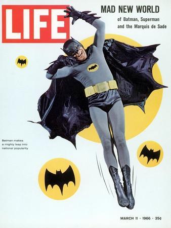 Adam West as Superhero Batman, March 11, 1966