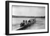 Yale Rowing Crew During Practice Photograph - New Haven, CT-Lantern Press-Framed Art Print