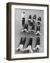 Yale University Swimmers Do Strengthening Exercises on Floor of Gym-Alfred Eisenstaedt-Framed Premium Photographic Print