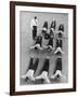 Yale University Swimmers Do Strengthening Exercises on Floor of Gym-Alfred Eisenstaedt-Framed Photographic Print