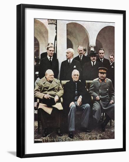 Yalta Conference of Allied Leaders, World War II, 4-11 February 1945-null-Framed Giclee Print