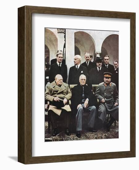 Yalta Conference of Allied Leaders, World War II, 4-11 February 1945-null-Framed Giclee Print