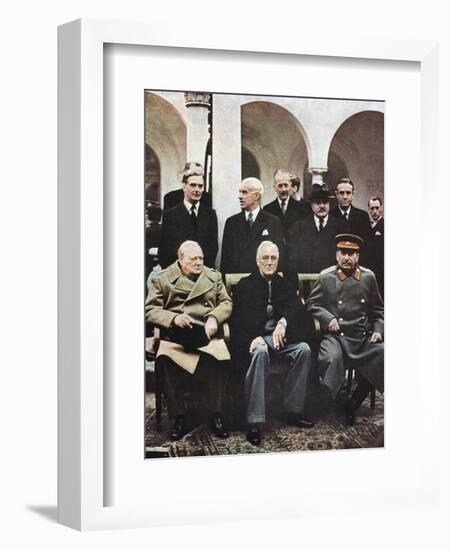 Yalta Conference of Allied Leaders, World War II, 4-11 February 1945-null-Framed Giclee Print