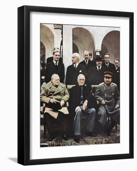 Yalta Conference of Allied Leaders, World War II, 4-11 February 1945-null-Framed Giclee Print