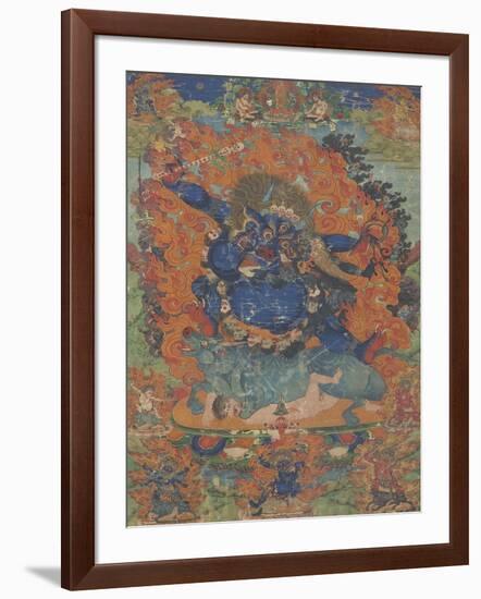 Yama, sous son aspect Las-gshin dpa'-gcig-null-Framed Giclee Print