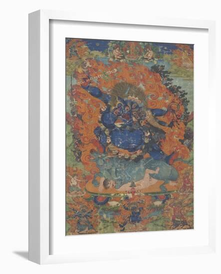 Yama, sous son aspect Las-gshin dpa'-gcig-null-Framed Giclee Print