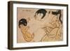 Yama-Uba, the Woman of the Mountain, with Kintoki, Her Baby-Kitagawa Utamaro-Framed Giclee Print