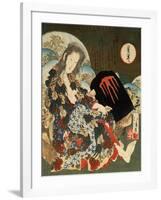 Yama-Uba with Kintaro, 1840S-Totoya Hokkei-Framed Giclee Print