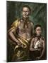 Yamacraw Chief Tomo-Chichi Mico and His Son-null-Mounted Giclee Print