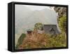 Yamadera Temple on Mount Hoju, Northern Honshu, Japan-Schlenker Jochen-Framed Stretched Canvas