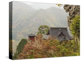 Yamadera Temple on Mount Hoju, Northern Honshu, Japan-Schlenker Jochen-Stretched Canvas