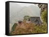 Yamadera Temple on Mount Hoju, Northern Honshu, Japan-Schlenker Jochen-Framed Stretched Canvas