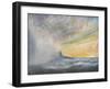 Yamato Emerges from Pacific Typhoon 1944-Vincent Booth-Framed Giclee Print