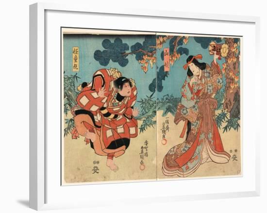 Yamauba to Kaidomaru-Utagawa Toyokuni-Framed Giclee Print