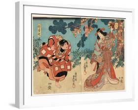 Yamauba to Kaidomaru-Utagawa Toyokuni-Framed Giclee Print