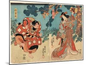 Yamauba to Kaidomaru-Utagawa Toyokuni-Mounted Giclee Print