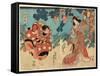 Yamauba to Kaidomaru-Utagawa Toyokuni-Framed Stretched Canvas