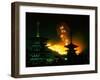 Yamayaki (Fire Festival) and Yakushiji Pagoda-null-Framed Photographic Print