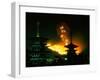 Yamayaki (Fire Festival) and Yakushiji Pagoda-null-Framed Photographic Print