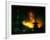 Yamayaki (Fire Festival) and Yakushiji Pagoda-null-Framed Photographic Print