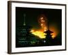 Yamayaki (Fire Festival) and Yakushiji Pagoda-null-Framed Photographic Print