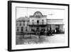 Yampa, Colorado - First Touring Car in Town, Antlers Hotel-Lantern Press-Framed Art Print