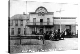 Yampa, Colorado - First Touring Car in Town, Antlers Hotel-Lantern Press-Stretched Canvas