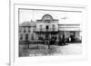 Yampa, Colorado - First Touring Car in Town, Antlers Hotel-Lantern Press-Framed Art Print