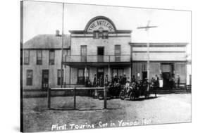 Yampa, Colorado - First Touring Car in Town, Antlers Hotel-Lantern Press-Stretched Canvas