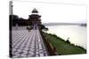 Yamuna River and Taj Mahal, UNESCO World Heritage Site, Agra, Uttar Pradesh, India, Asia-Balan Madhavan-Stretched Canvas