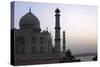 Yamuna River and Taj Mahal, UNESCO World Heritage Site, Agra, Uttar Pradesh, India, Asia-Balan Madhavan-Stretched Canvas