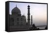 Yamuna River and Taj Mahal, UNESCO World Heritage Site, Agra, Uttar Pradesh, India, Asia-Balan Madhavan-Framed Stretched Canvas