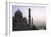 Yamuna River and Taj Mahal, UNESCO World Heritage Site, Agra, Uttar Pradesh, India, Asia-Balan Madhavan-Framed Photographic Print