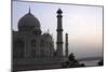 Yamuna River and Taj Mahal, UNESCO World Heritage Site, Agra, Uttar Pradesh, India, Asia-Balan Madhavan-Mounted Photographic Print