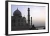 Yamuna River and Taj Mahal, UNESCO World Heritage Site, Agra, Uttar Pradesh, India, Asia-Balan Madhavan-Framed Photographic Print