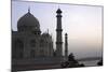 Yamuna River and Taj Mahal, UNESCO World Heritage Site, Agra, Uttar Pradesh, India, Asia-Balan Madhavan-Mounted Photographic Print