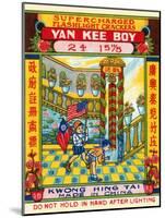 Yan Kee Boy Supercharged Flashlight Crackers-null-Mounted Art Print