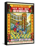 Yan Kee Boy Supercharged Flashlight Crackers-null-Framed Stretched Canvas