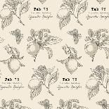 Vector Pattern in Vintage Style. Botanical Collection,Gardening Design Elements, Flower, Leaves,But-Yana Fefelova-Art Print