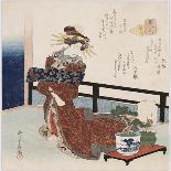 Te-Ike No Hana 'Hand-Picked Flower'-Yanagawa Shigenobu II-Giclee Print